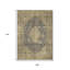 Tapis intérieur lavable 9 pi x 12 pi gris anthracite et beige