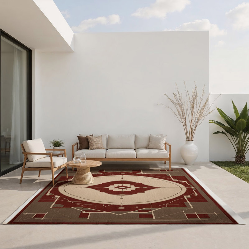 Tapis intérieur et extérieur Parallel Realms, Rectangulaire 2 pi x 3 pi
