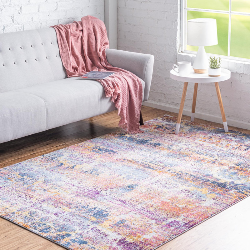 Abstract Indoor Rug, Rectangle 4'1" x 5'11"