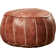 Cherise Moroccan Leather Pouf