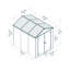 6 ft. W x 7 ft. D Plastic Apex Garden Shed