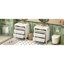 Ensemble de meuble-lavabo 60 po avec lavabo en céramique (séparé), ensemble de meuble-lavabo sur pied simple avec 3 tiroirs, armoire de rangement en bois massif, blanc-1486561369
