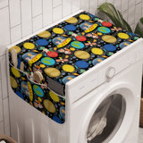 East Urban Home Outer Space Washing Machine Organizer Pack of 2 47" x 18.5" Multicolor