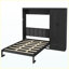 Tissu escamotable grand avec lit escamotable avec rangement et tête de lit noir Murphy-1648681350