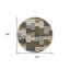 Tapis rond beige 8 po