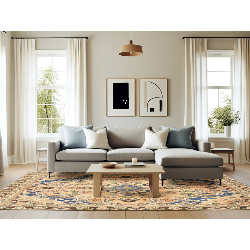 Abstract Indoor Rug, Rectangle 6' x 9'
