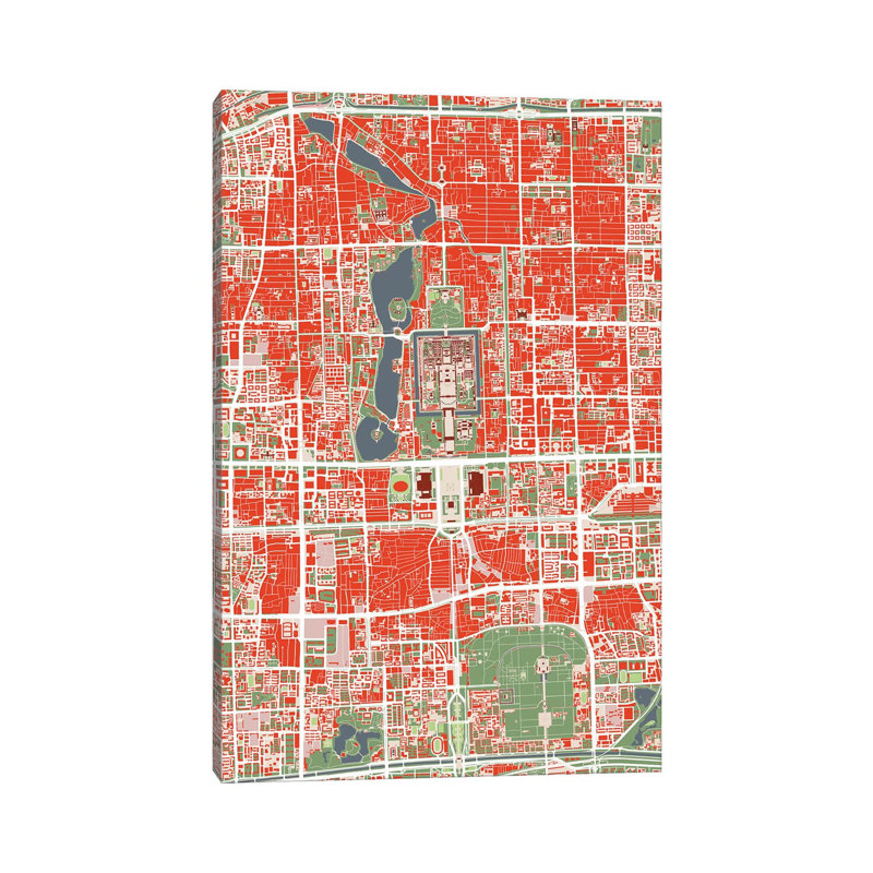Beijing Classic 1 Piece Wrapped Canvas Wall Art, 152.5 cm H x 101.5 cm W