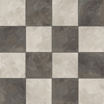 Autumn Essentials Checkerboard 8X8 Porcelain Tile