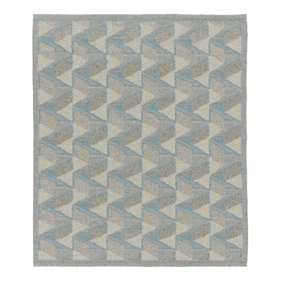 Flatweave Wool Geometric Area Rug