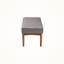 Banc de salle à manger rembourré en bois gris H 17,17 po x l 46,71 po x P 17,52 po Tomball
