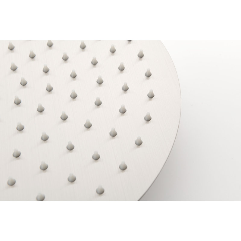 High Shower Head Kit - 10" Stainless Steel Rain And Handheld With Balance Valve In Brushed Gold Bathroom 2 Way