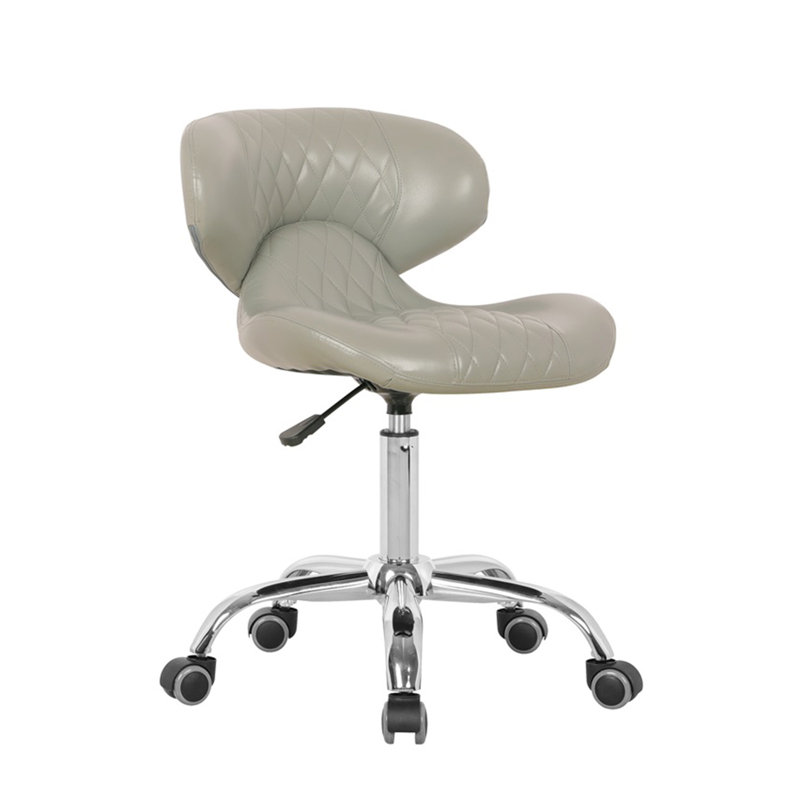 Tabouret industriel à hauteur ajustable Zayven, gris
