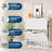 Fluted Shoe Storage Cabinet, Slim Hidden Shoe Rack Cabinet with 2 Flip Drawers & Bottom Open Shelf-2002225849