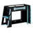 Multifunctional Loft Bed With Study Desk, Ample Storage Shelves & Customizable RGB Illumination-967856568