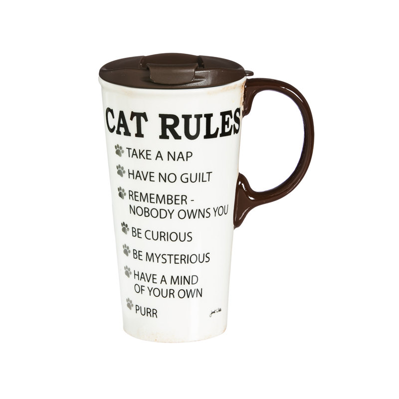 Wildon Home® Brun 17oz. Ceramic Perfect Cup