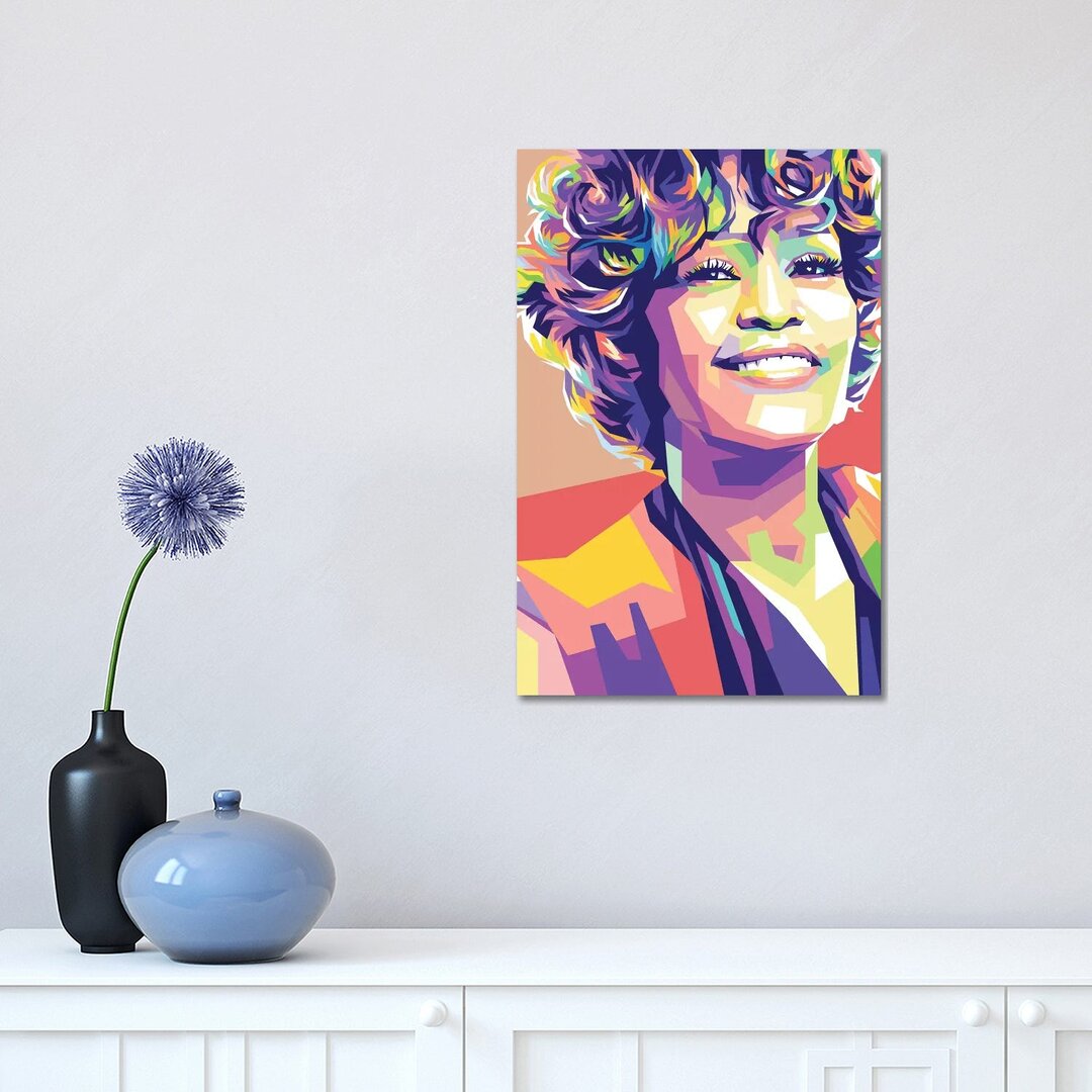 Leinwandbild - Grafikdruck „Whitney Houston” von Dayat Banggai