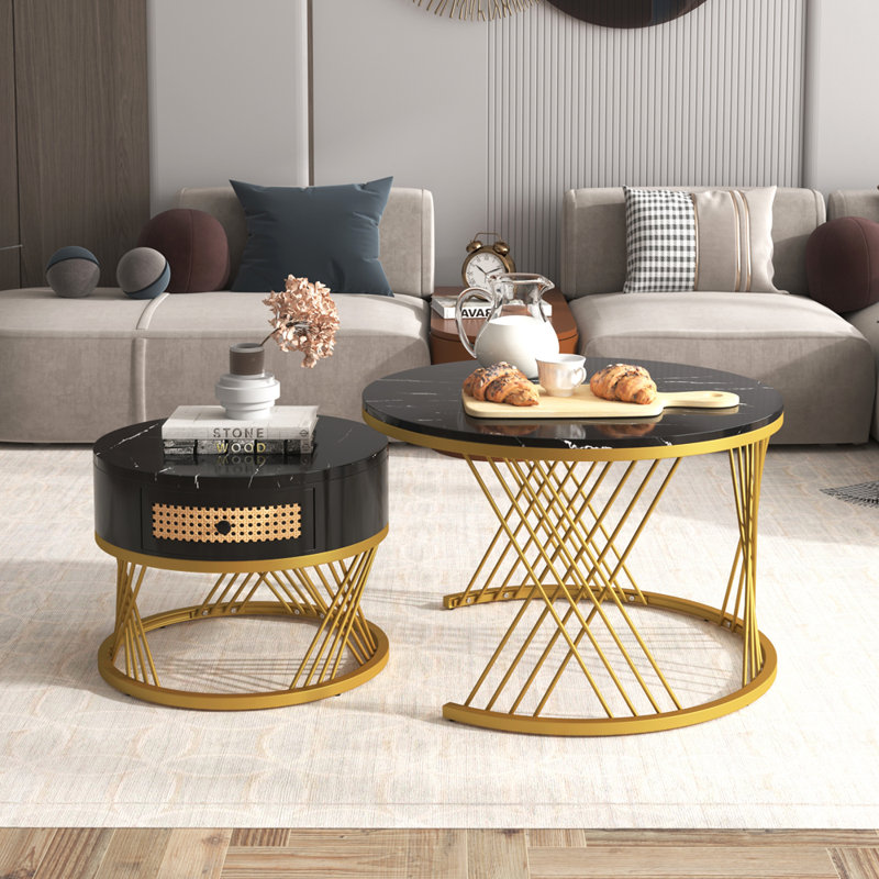 Frame Coffee Table with Storage