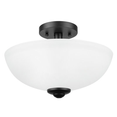 Plafonnier semi-encastré 2 lumières 12,99 po Malysia