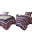 Loir Blue/Red Microfiber Quilt Set-849106682