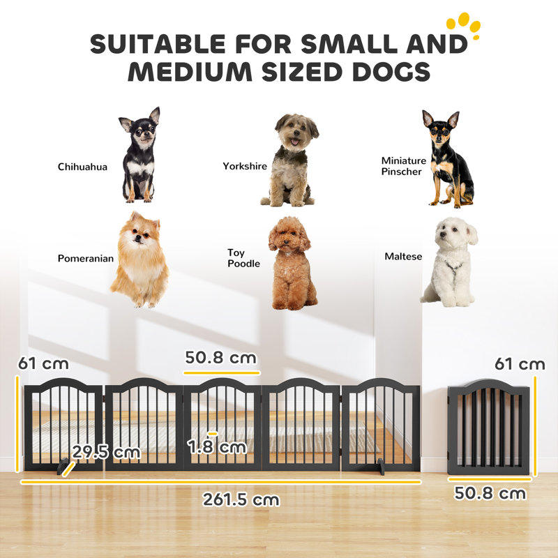 Medium Density Fiberboard (MDF), Manufactured Wood Free Standing Pet Gate