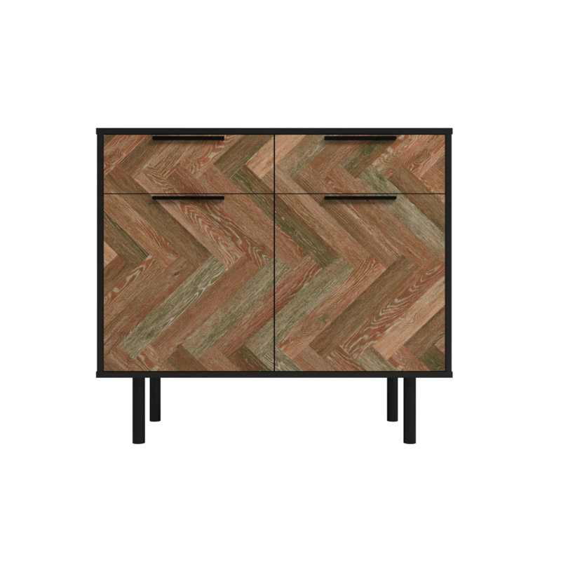 Gassville 2 - Door Standard Accent Cabinet, Black