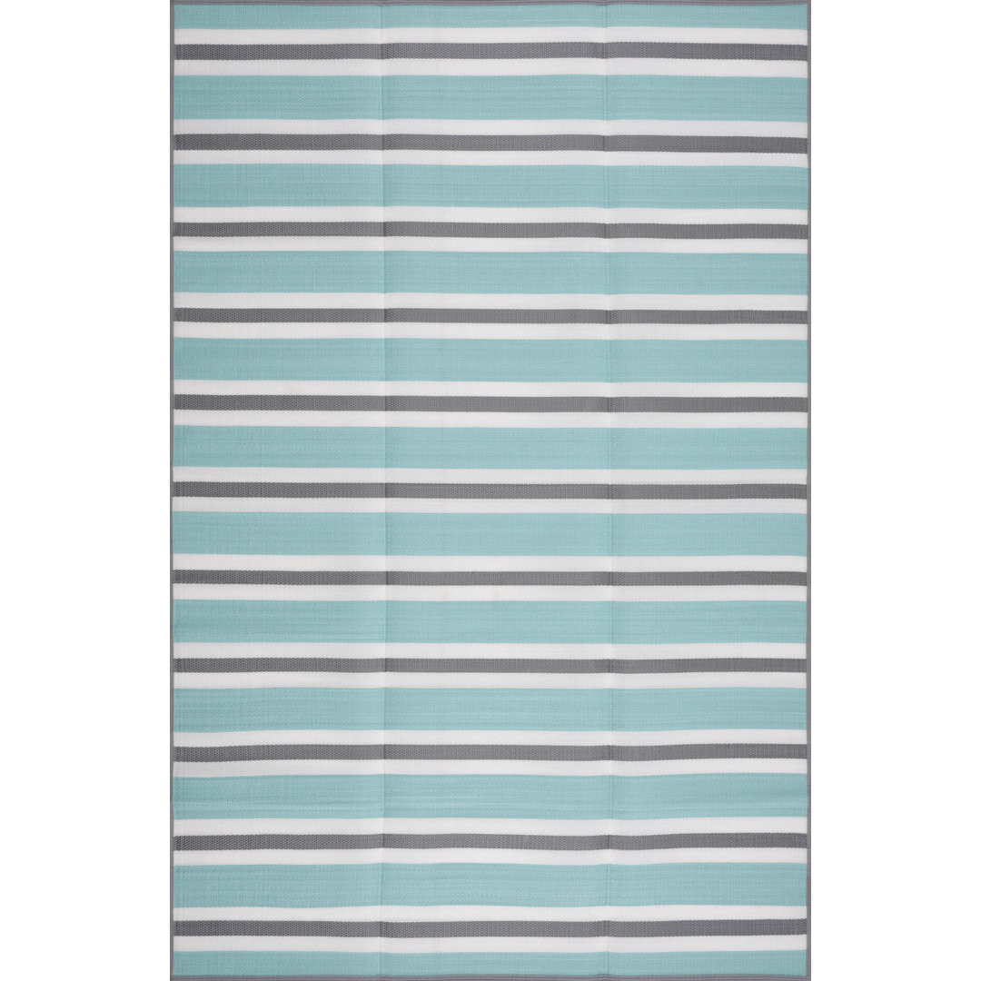 Rihamna Striped Indoor / Outdoor Rug Highland Dunes Rug 