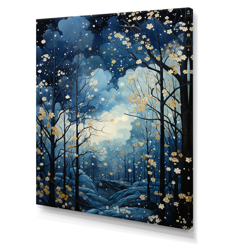 Ciel céleste auvent pastoral II - paysage et nature décoration murale, H 44 po x l 34 po x P 1,5 po, Toile tendue