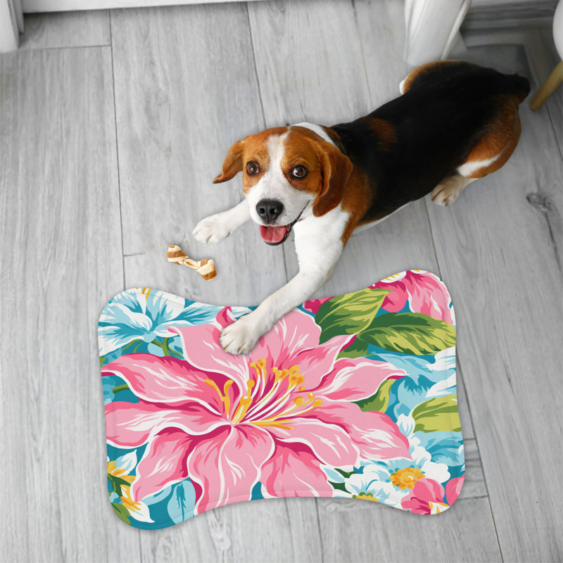 Tapis à motif floral - 1 pièce