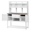 Banc de rempotage rustique Doodle 50,2 pouces avec tablettes réglables et bois de sapin durable