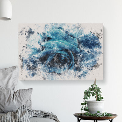Blue Rose Flower Vol.1 - Wrapped Canvas