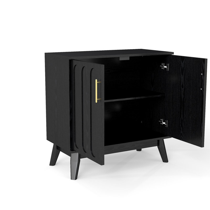 Buffet Mid Mid Century, Noir