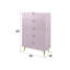 Commode haute brillance, commode rose