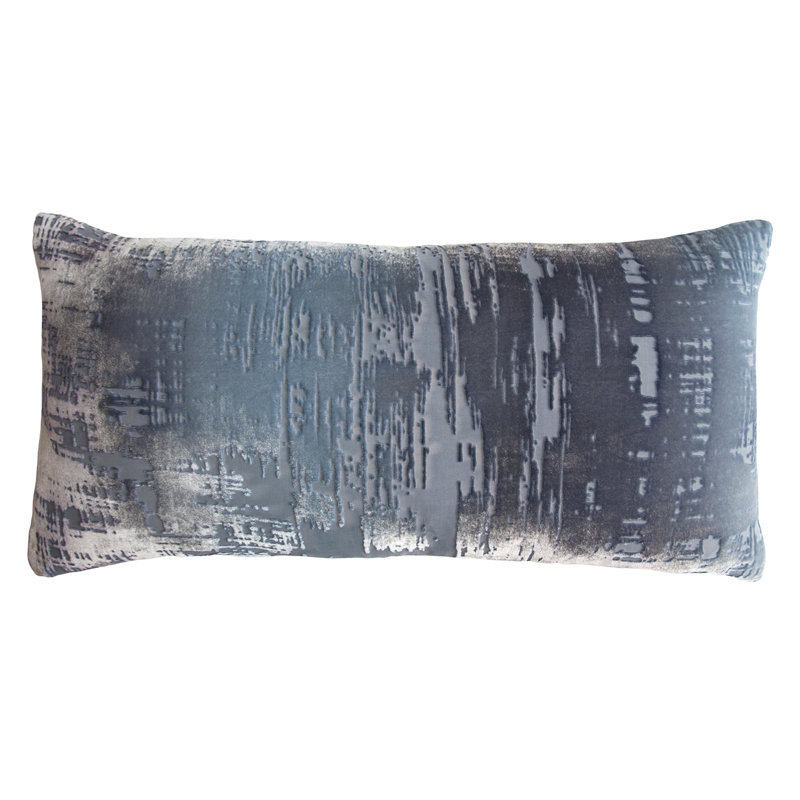 Brush Stroke Lumbar Pillow Cover & Insert, Dusk, 12" H x 24" W