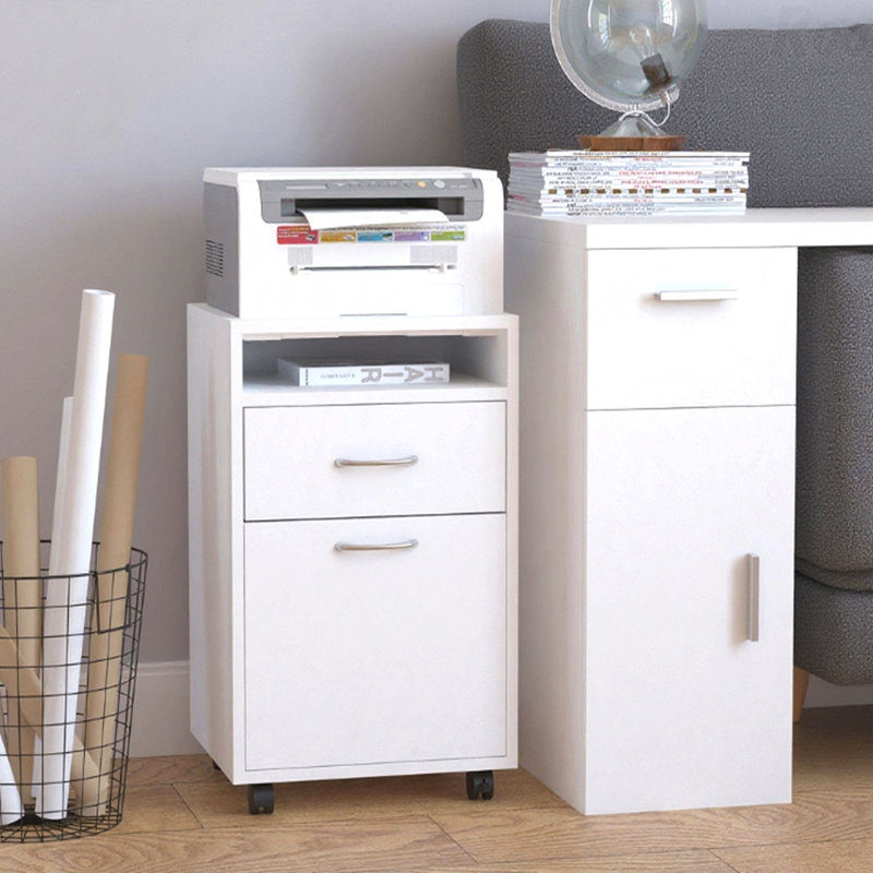 Organisateur de rangement mobile, White