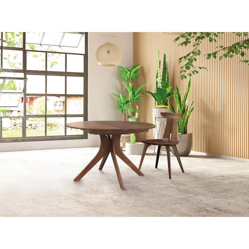 Audrey Round Extension Table, Smoke Cherry, 54" L x 54" W