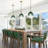 1-Light 9.45" Artisan Twisted Gradient Glass Pendant Light Hanging Fixture for Kitchen Island-936846057