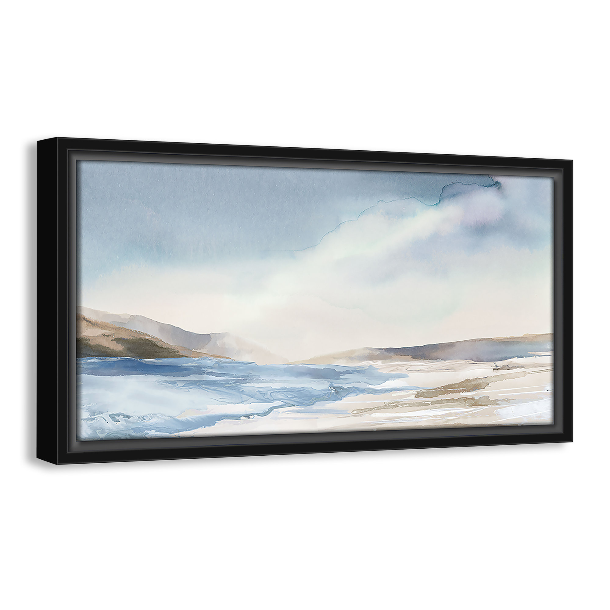 Mystic Shores Print by Mystic Shores, 9.5" H x 17.5" W, Black