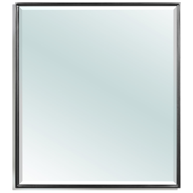 Gallegos Wood Flat Wall Mirror