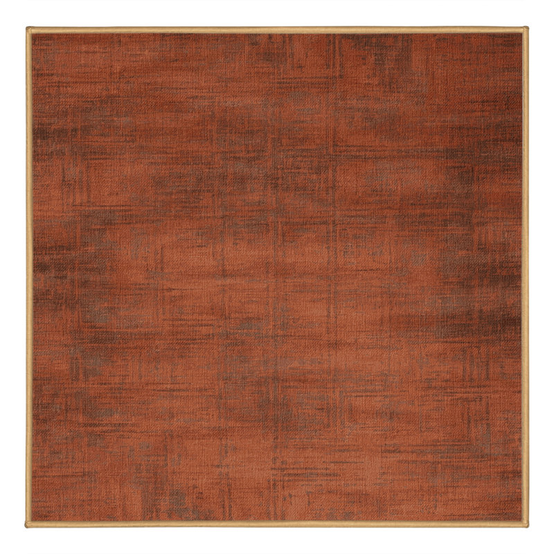 Tapis abstrait lavable à la machine, Carré 6 pi