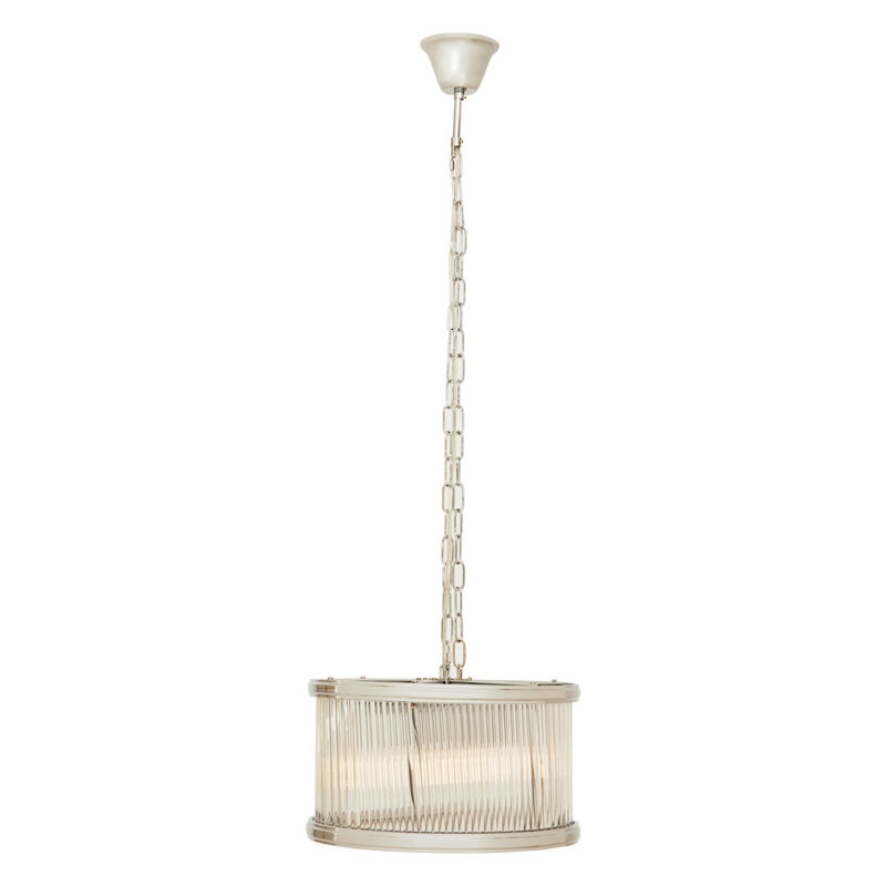 Amaud 5 - Light Silver Drum Pendant