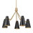 Dorris 5 - Light Steel Dimmable Cone Chandelier-632441354