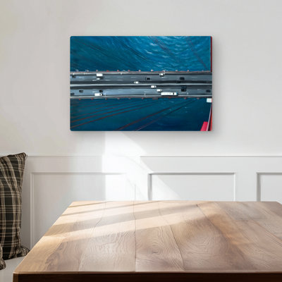 Overhead View of Traffic on Golden Gate - Bedroom Metal Print