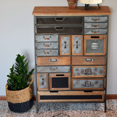 Commode décorative 17 tiroirs Brantson