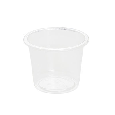Restaurantware Portion Cups 2000 Pack of 1 oz Plastic Sustainable PLA Cup Clear Freezer-Safe Dipping Container Round Disposable Greaseproof Sauce Server