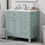 Ensemble de meuble-lavabo avec lavabo, armoire et tiroirs 36 po Emerald Green-829787269