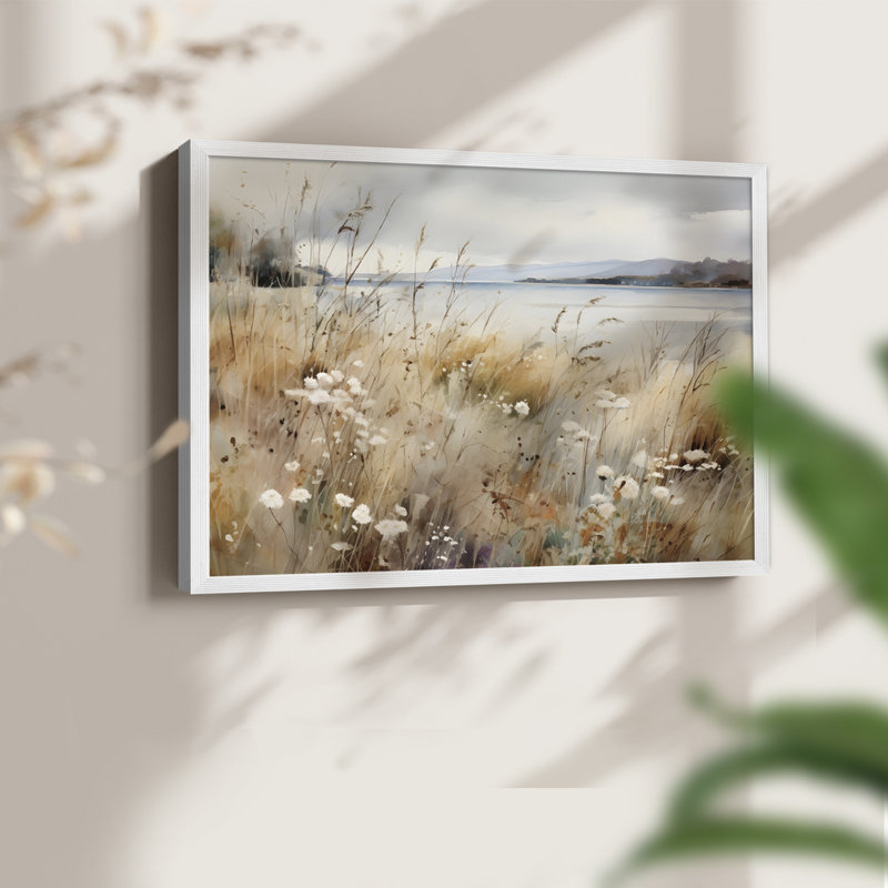 Paysages rétro-DCCCLX-impression encadrée - réaménageable, Blanc, H 16 po x l 20 po