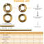 Tringles à vêtements pour penderie, tringle ajustable 17-76 po, or