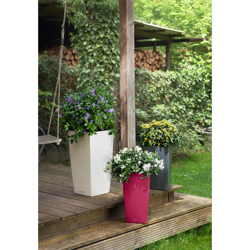 Cubico Pot Planter, Slate, 56cm H x 30cm W x 30cm D