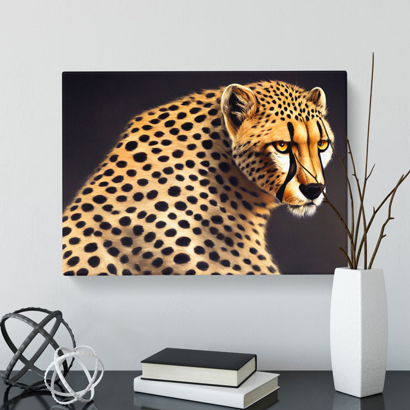 Masterful Cheetah - Wrapped Canvas, 35cm H x 50cm W x 3cm D