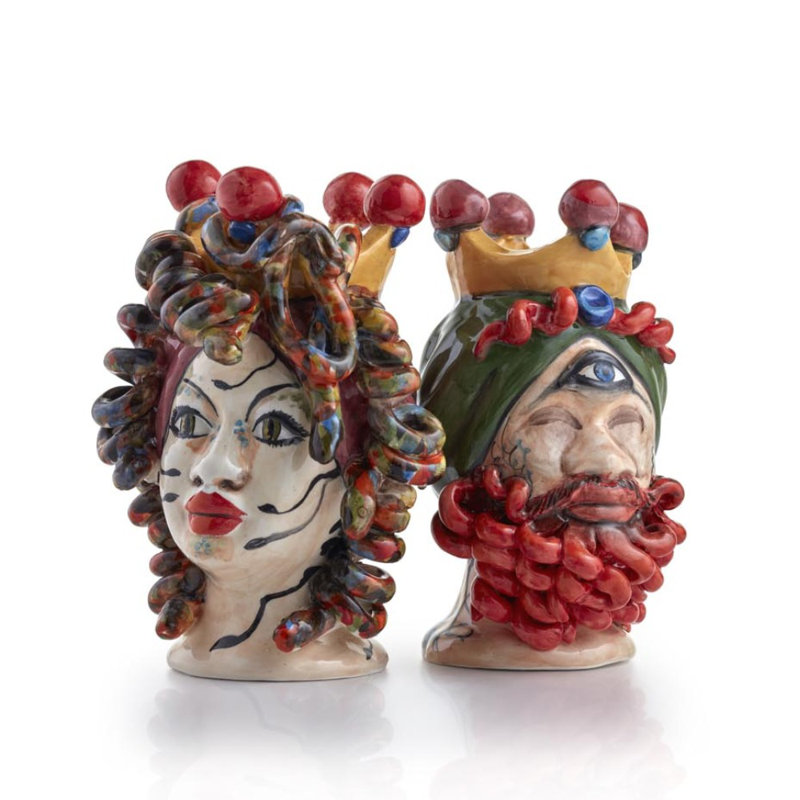 Chandu Handmade Ceramic Table Vase, 20cm H x 16cm W x 13cm D